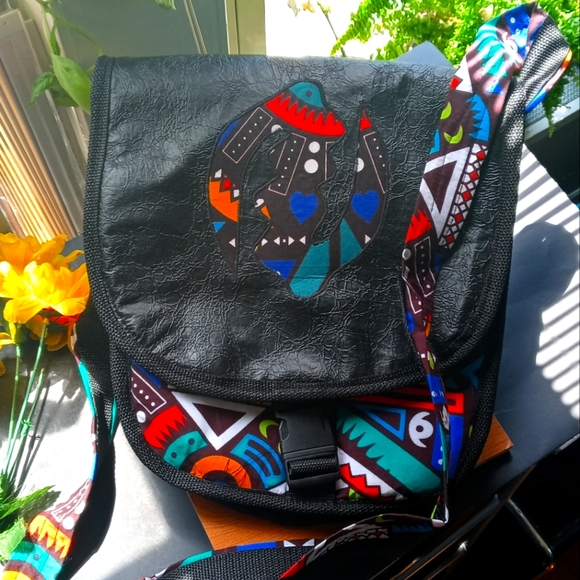 1PC Beautiful African Gye Nyame Crossbody Bag - Picture 5 of 12